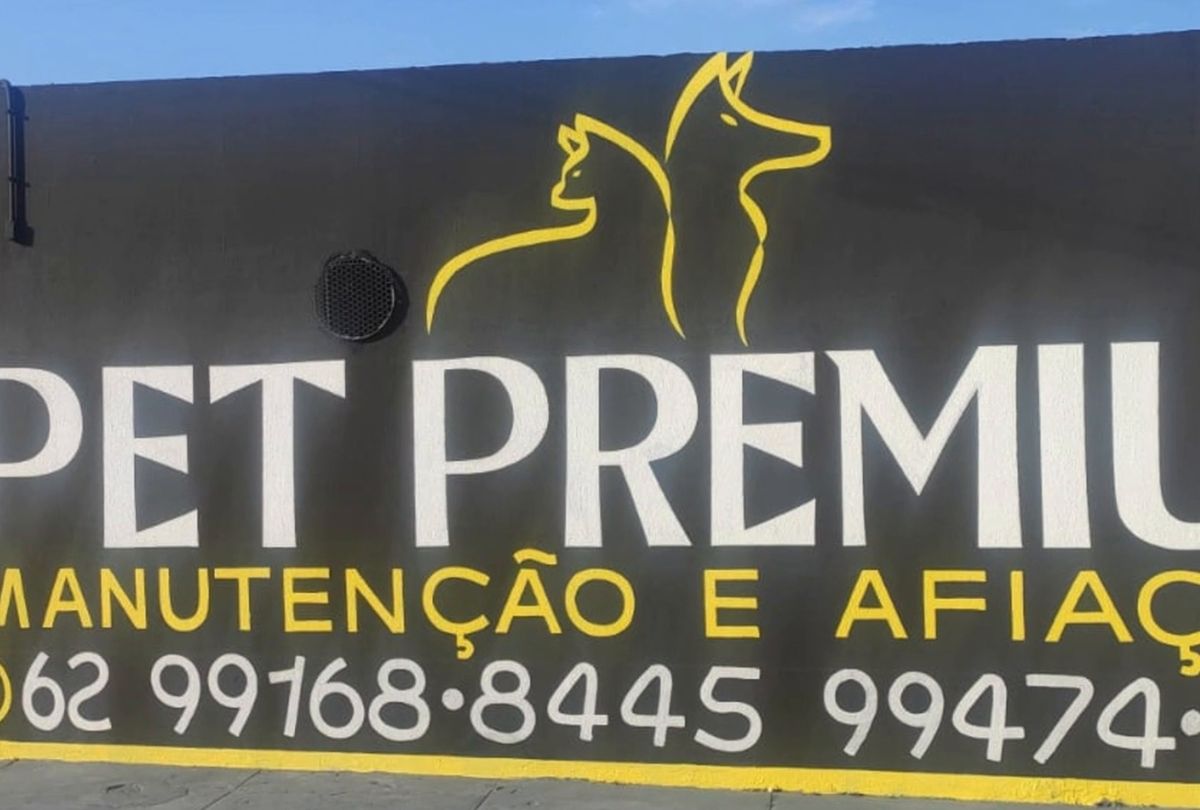 Fachada da Pet Premium Manutenção e Afiação em Goiânia